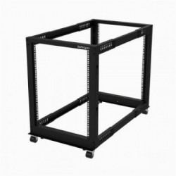 StarTech.com Armadio Server Rack a telaio aperto 15U - 4 staffe - Profontità regolabile