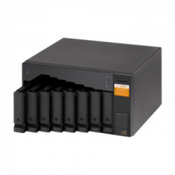 QNAP TL-D800S contenitore di unità di archiviazione 2.5/3.5" Enclosure HDD/SSD Nero, Grigio