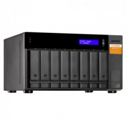 QNAP TL-D800S contenitore di unità di archiviazione 2.5/3.5" Enclosure HDD/SSD Nero, Grigio