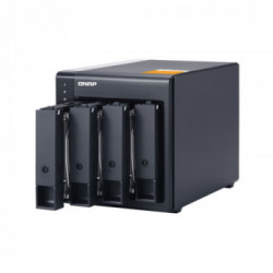 QNAP TL-D400S contenitore di unità di archiviazione 2.5/3.5" Enclosure HDD/SSD Nero, Grigio