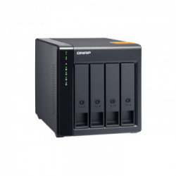 QNAP TL-D400S contenitore di unità di archiviazione 2.5/3.5" Enclosure HDD/SSD Nero, Grigio