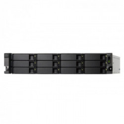 QNAP TL-R1200C-RP contenitore di unità di archiviazione 2.5/3.5" Enclosure HDD/SSD Nero, Grigio