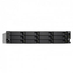 QNAP TL-R1200C-RP contenitore di unità di archiviazione 2.5/3.5" Enclosure HDD/SSD Nero, Grigio