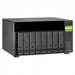QNAP TL-D800C contenitore di unità di archiviazione 2.5/3.5" Enclosure HDD/SSD Nero, Grigio