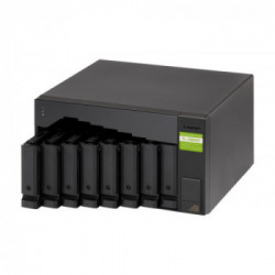 QNAP TL-D800C contenitore di unità di archiviazione 2.5/3.5" Enclosure HDD/SSD Nero, Grigio