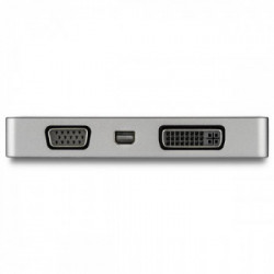 StarTech.com Adattatore Video USB-C Multi-Porta - Grigio Siderale - 4 in 1 USB-C a VGA, DVI, HDMI o mDP - 4K