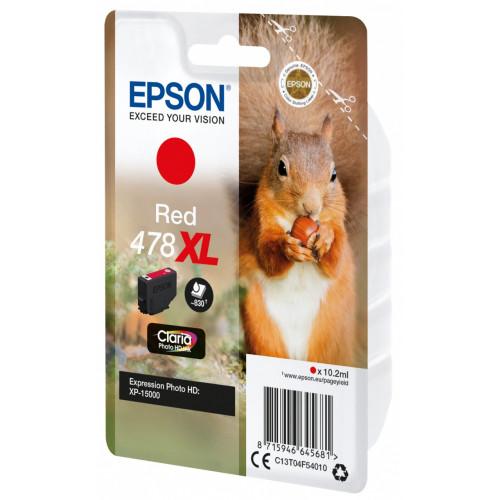 Epson Squirrel Singlepack Red 478XL Claria...