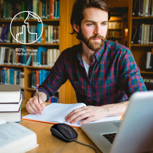 Logitech B110 mouse USB tipo A Ottico 1000 DPI...