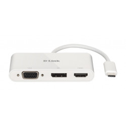 D-Link DUB-V310 replicatore di porte e docking station per notebook Cablato USB 3.2 Gen 1 (3.1 Gen 1) Type-C Bianco