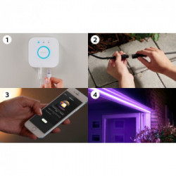Philips Hue White and Color ambiance Lightstrip da esterni 5 metri