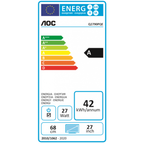 AOC Gaming Q2790PQE monitor piatto per PC 68,6...