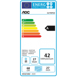 AOC Gaming Q2790PQE monitor piatto per PC 68,6 cm (27") 2560 x 1440 Pixel Quad HD LED Grigio