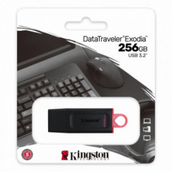 Kingston Technology DataTraveler Exodia unità flash USB 256 GB USB tipo A 3.2 Gen 1 (3.1 Gen 1) Nero