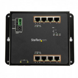 StarTech.com Switch Ethernet Gigabit a 8 porte PoE+ con 2 connessioni SFP - Gestito - Montabile a Parete con accesso frontale
