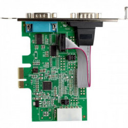 StarTech.com Scheda adattatore Seriale PCI Express a RS232 a due porte con UART 16950 -Cache FIFO a 256 byte - ASIX AX99100 -