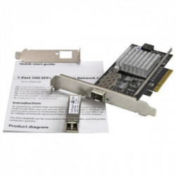 StarTech.com Scheda di rete in fibra ottica ad 1 porta 10G SFP+ PCIe - Intel Chip - M/M