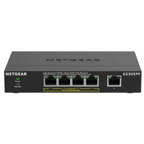 Netgear GS305PP Non gestito Gigabit Ethernet...