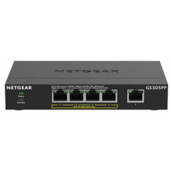 Netgear GS305PP Non gestito Gigabit Ethernet (10/100/1000) Nero Supporto Power over Ethernet (PoE)