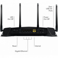 Netgear XR500 router wireless Dual-band (2.4 GHz/5 GHz) Gigabit Ethernet Nero