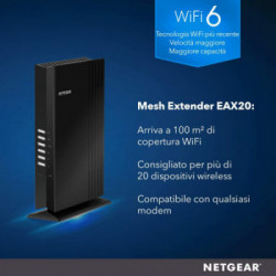 Netgear EAX20 Ripetitore WiFi Mesh a 4 stream
