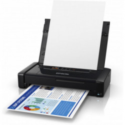 Epson WorkForce WF-110W - Stampante Portatile Inkjet, 5.760 x 1.440 dpi, A4, Wi-Fi