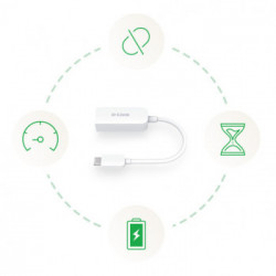 D-Link DUB-E250 scheda di rete e adattatore Ethernet 2500 Mbit/s