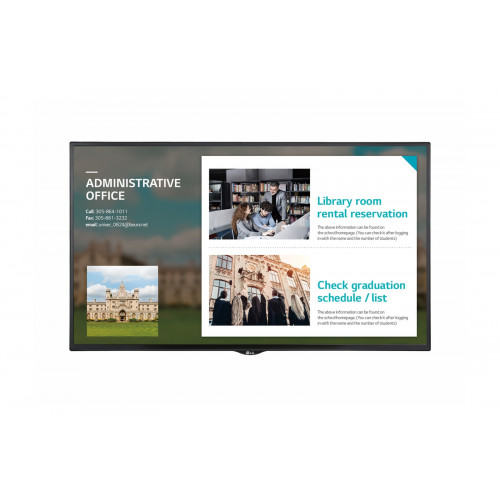 LG 43SE3KE-B visualizzatore di messaggi 109,2...