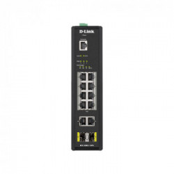 D-Link DIS-200G-12PS switch di rete Gestito L2 Gigabit Ethernet (10/100/1000) Nero Supporto Power over Ethernet (PoE)