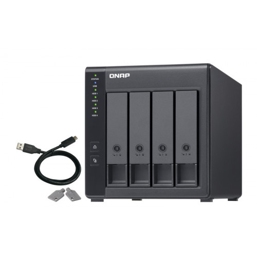 QNAP TR-004 array di dischi Nero