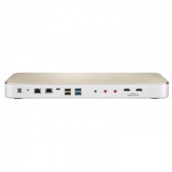 QNAP HS-453DX J4105 Collegamento ethernet LAN Tower Oro, Bianco NAS