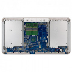QNAP HS-453DX J4105 Collegamento ethernet LAN Tower Oro, Bianco NAS