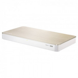QNAP HS-453DX J4105 Collegamento ethernet LAN Tower Oro, Bianco NAS
