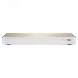 QNAP HS-453DX J4105 Collegamento ethernet LAN Tower Oro, Bianco NAS
