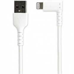 StarTech.com Cavo USB angolare a Lightning - Conforme Apple Mfi da 1m - Bianco