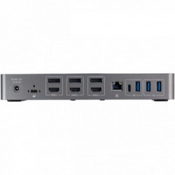StarTech.com USB-C e USB-A Dock - Docking station universale triplo monitor DisplayPort e HDMI 4K 60Hz - 85W Power Delivery,
