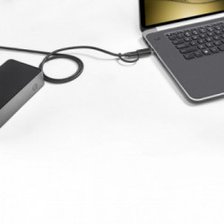 StarTech.com USB-C e USB-A Dock - Docking station universale triplo monitor DisplayPort e HDMI 4K 60Hz - 85W Power Delivery,