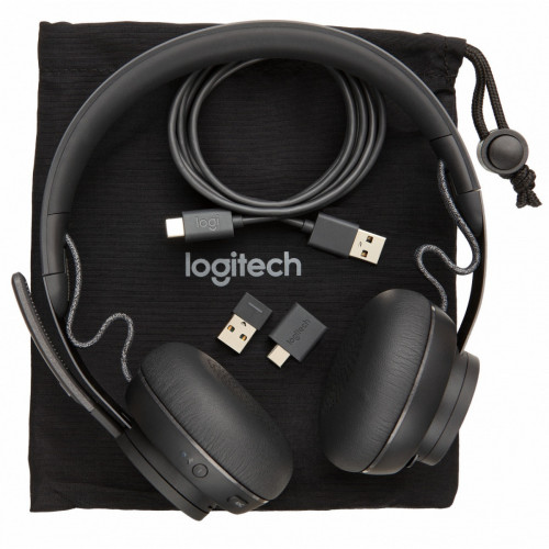 Logitech MSFT Teams Zone Wireless Cuffia...