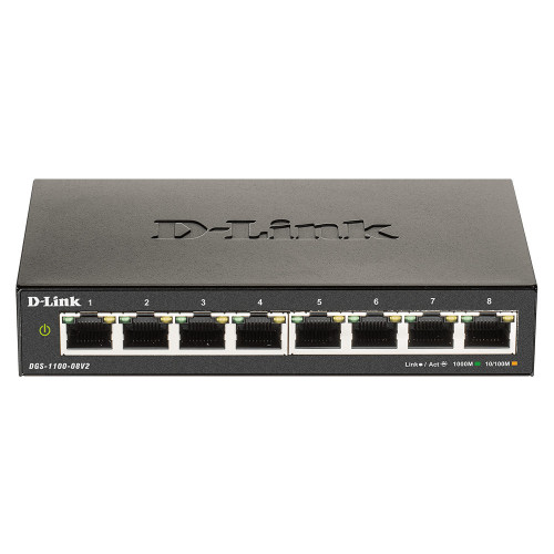 D-Link DGS-1100-08V2 switch di rete Gigabit...