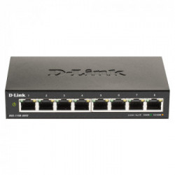 D-Link DGS-1100-08V2 switch di rete Gigabit Ethernet (10/100/1000) Nero