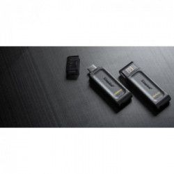 Kingston Technology DataTraveler 70 unità flash USB 128 GB USB tipo-C 3.2 Gen 1 (3.1 Gen 1) Nero