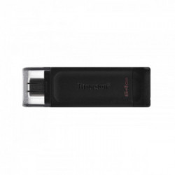 Kingston Technology DataTraveler 70 unità flash USB 64 GB USB tipo-C 3.2 Gen 1 (3.1 Gen 1) Nero