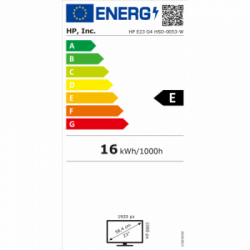 HP E-Series E23 G4 58,4 cm (23") 1920 x 1080 Pixel Full HD LCD Nero, Argento
