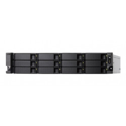 QNAP TS-h1283XU-RP E-2236 Collegamento ethernet LAN Armadio (2U) Nero, Grigio NAS
