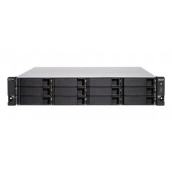 QNAP TS-h1277XU-RP 3700X Collegamento ethernet LAN Armadio (2U) Nero, Grigio NAS