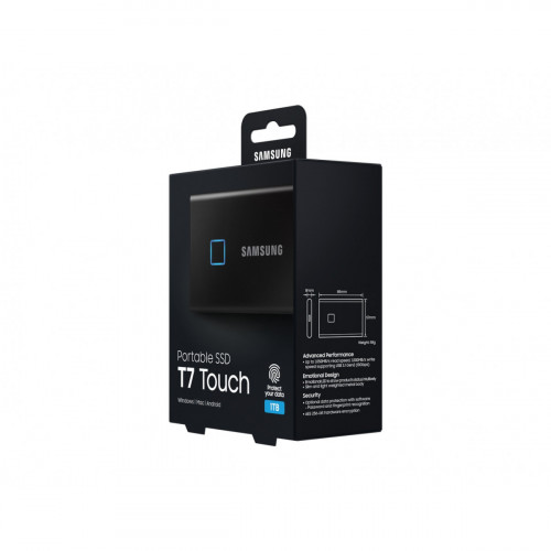 Samsung Portable SSD T7 Touch USB 3.2 1TB Black