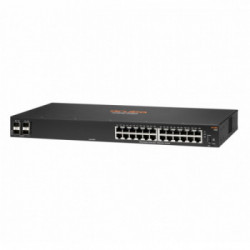 Hewlett Packard Enterprise Aruba 6100 24G 4SFP+ Gestito L3 Gigabit Ethernet (10/100/1000) 1U Nero