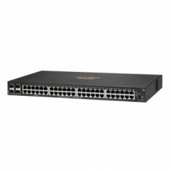 Hewlett Packard Enterprise Aruba 6100 48G 4SFP+ Gestito L3 Gigabit Ethernet (10/100/1000) 1U Nero