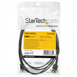 StarTech.com Cavo da USB 2.0 a USB-C di 2 m - Nero