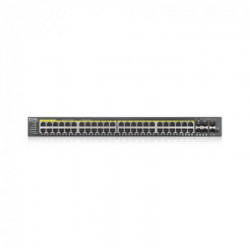 Zyxel GS2220-50HP-EU0101F switch di rete Gestito L2 Gigabit Ethernet (10/100/1000) Supporto Power over Ethernet (PoE) Nero