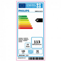 Philips 58BFL2114/12 TV Hospitality 147,3 cm (58") 4K Ultra HD 350 cd/m² Nero 20 W A+